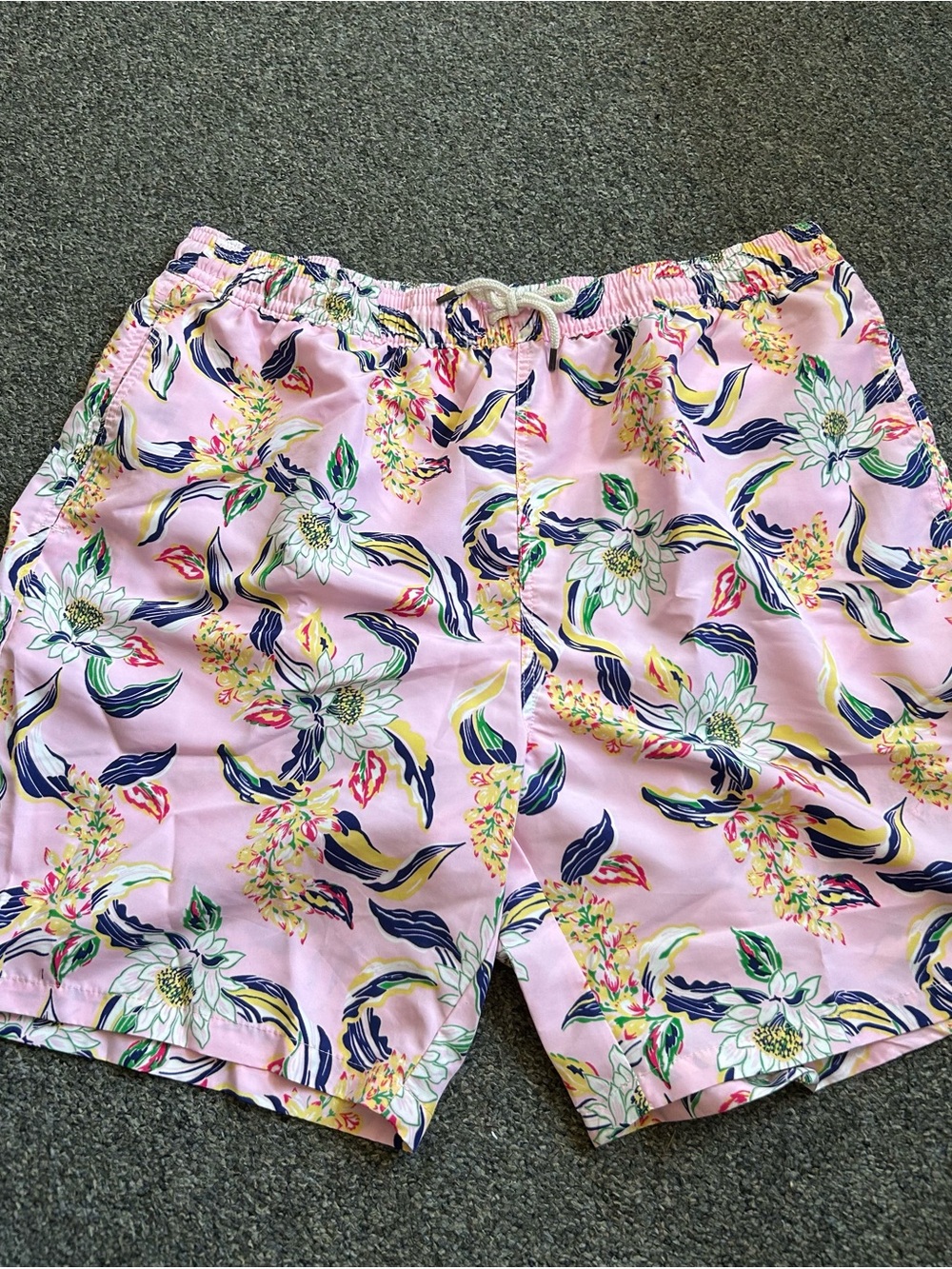 NWOT Polo Ralph Lauren Hawaiian Floral Swim Shorts Mens